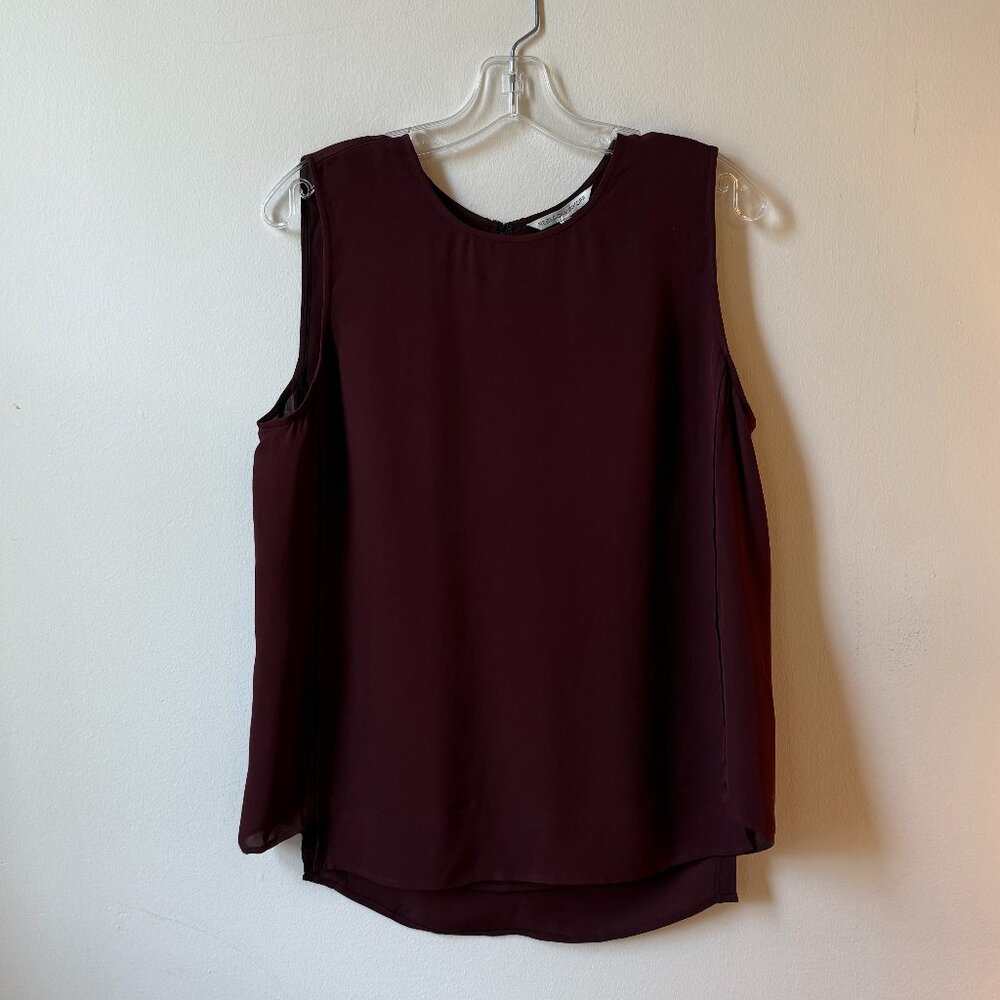 Rebecca Minkoff Walter Tank in Wine Medium NWT
